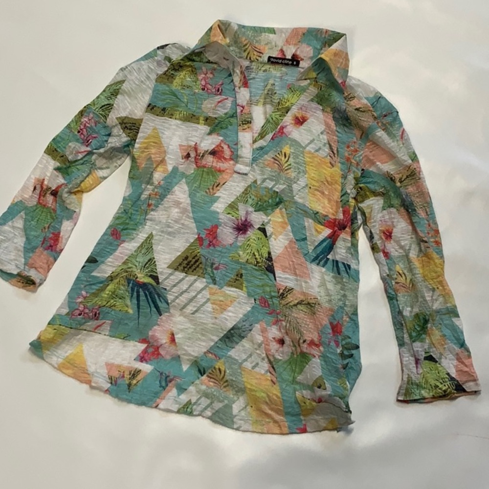 Colorful Women's Print Blouse